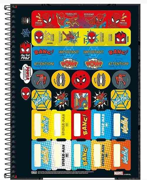 CADERNO 10X1 SPIDER MAN